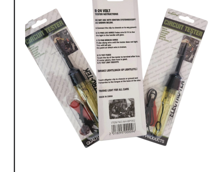 Probador de corriente para 12volt