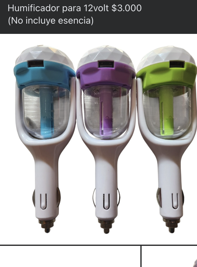 Humificador para 12volt (No incluye esencia)
