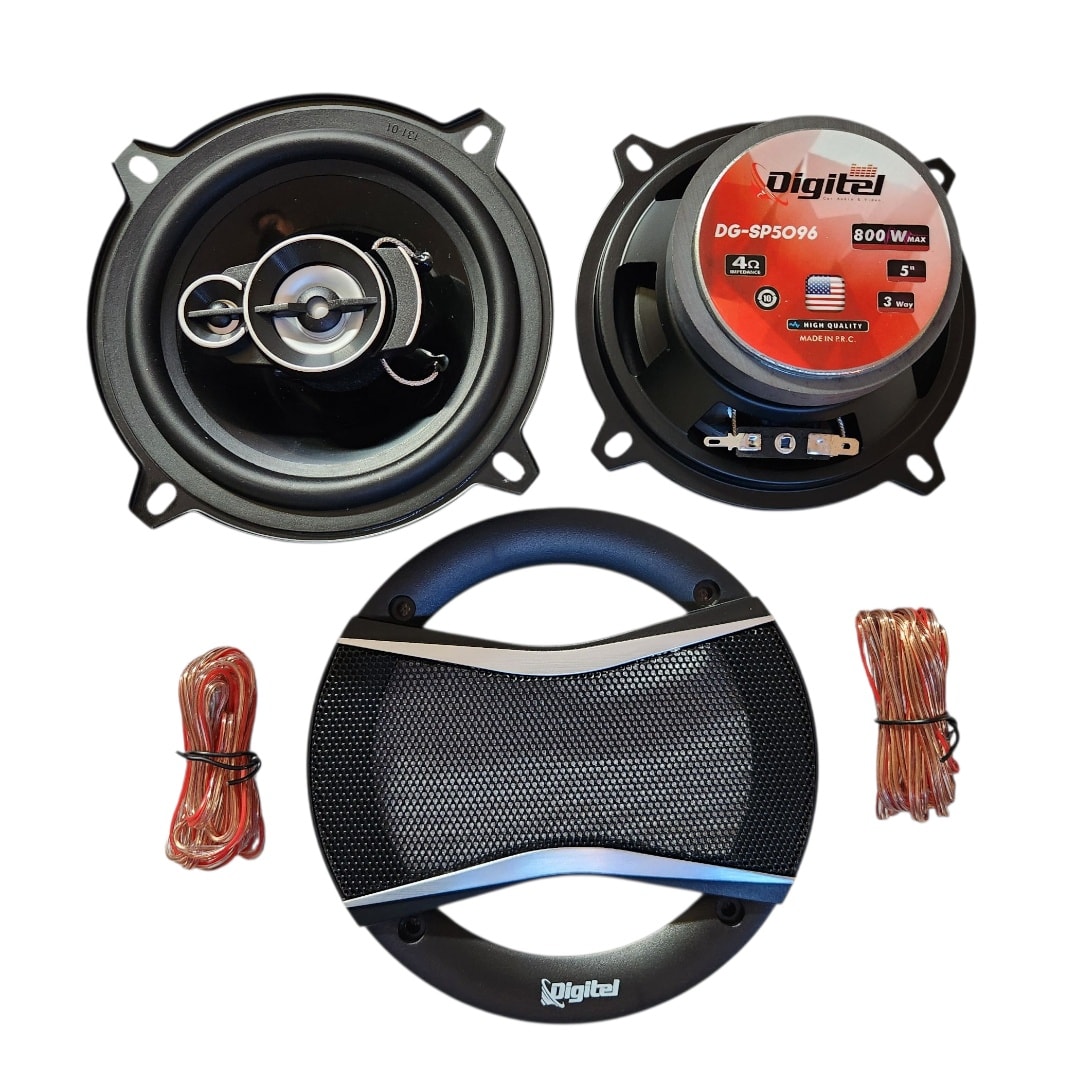 Par de parlantes 13 centimetros,800w coaxiales de buena calidad y sonido